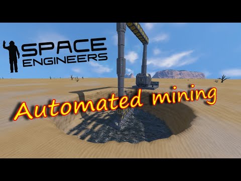 Space engineers automated mining rig tutorial. #howtoguide