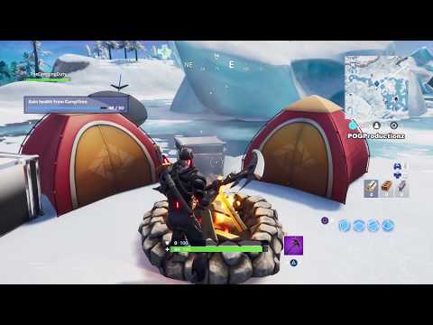 GAIN HEALTH FROM CAMPFIRES - Fortnite Season 8 Week 2 Challenge!