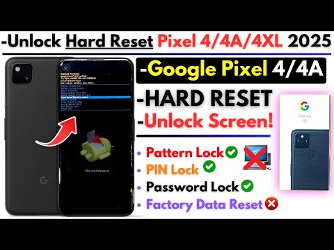 Unlock Google Pixel 4/4A Hard Reset Screen Lock Without PC -Pixel 4A Pattern Lock Bypass 100% Work!