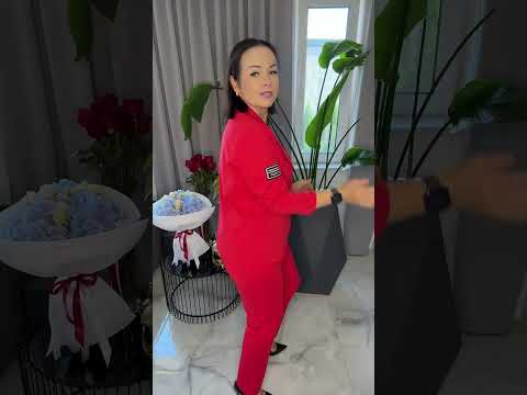 Komplet czerwony garnitur piękny dres – miniatura 2 z 12