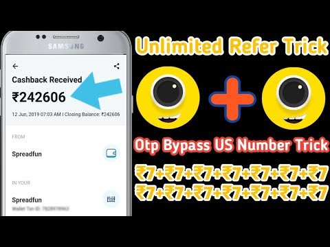 4fun Unlimited Trick | 😱Otp Bypass Trick | US Number Trick | Live Refer Bypass Video