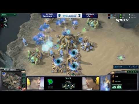 [0416] Terminator(8th) vs. sOs(WOONGJIN) PvP 4SET Akilon Wastes -Starcraft2,SPL,esportstv