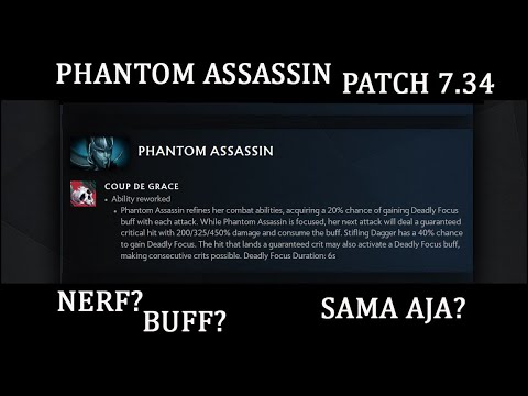 Phantom Assassin - Coup de Grace rework patch 7.34