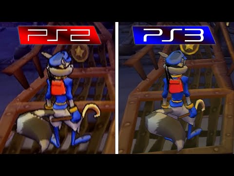 Sly Cooper and the Thievius Raccoonus (2002) PS2 vs PS3 (Graphics, FPS)
