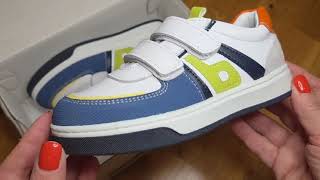 Кроссовки Toddler белые с синим 8726