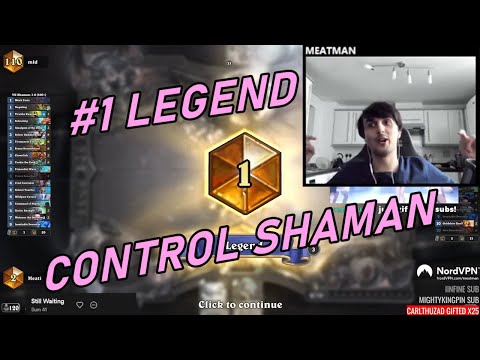 FINALLY #1 Legend with CONTROL SHAMAN  |  75-35 score (69% winrate)