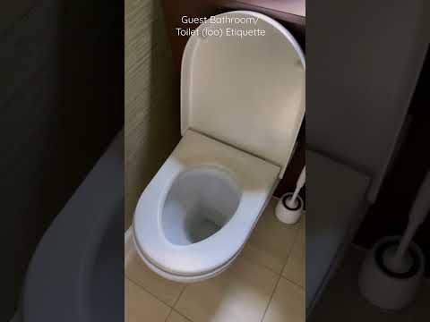 Guest Bathroom Etiquette #etiquettetips