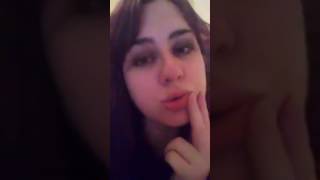 Drunk goth girl singing Monster movie fan by the Nekromantix