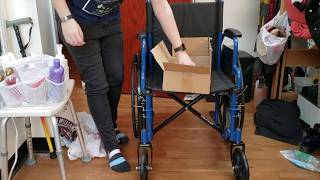 Unboxing my new Drive Blue Streak wheelchair!