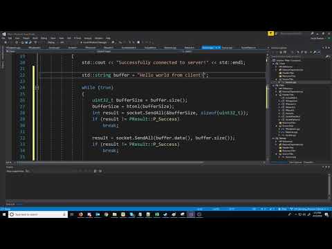 C++ Blocking Sockets Networking [Winsock] Tutorial 13: Dynamic Packet Size