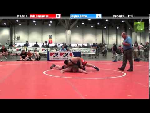 Men 120 KG / 264.5 lbs - Cole Lampman vs. Gaylen Edmo