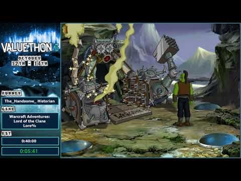 Valuethon 5 - Warcraft Adventures: Lord of the Clans Lore% Speedrun by The_Handsome_Historian