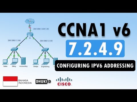 [CCNA1v6] 7.2.4.9 Packet Tracer - Configuring IPv6 Addressing | 100% (BAHASA) | 2019