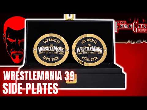 WrestleMania 39 Championship SIDE PLATES (WE GOIN' HOLLYWOOD!!): EmGo's WWE Reviews N' Stuff