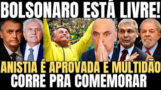 BOLSONARO ESTÁ LIVRE: ANISTIA É APROVADA NO CONGRESSO! GLOBO, XANDÃO E PETISTAS ESTÃO SEM ACREDITAR