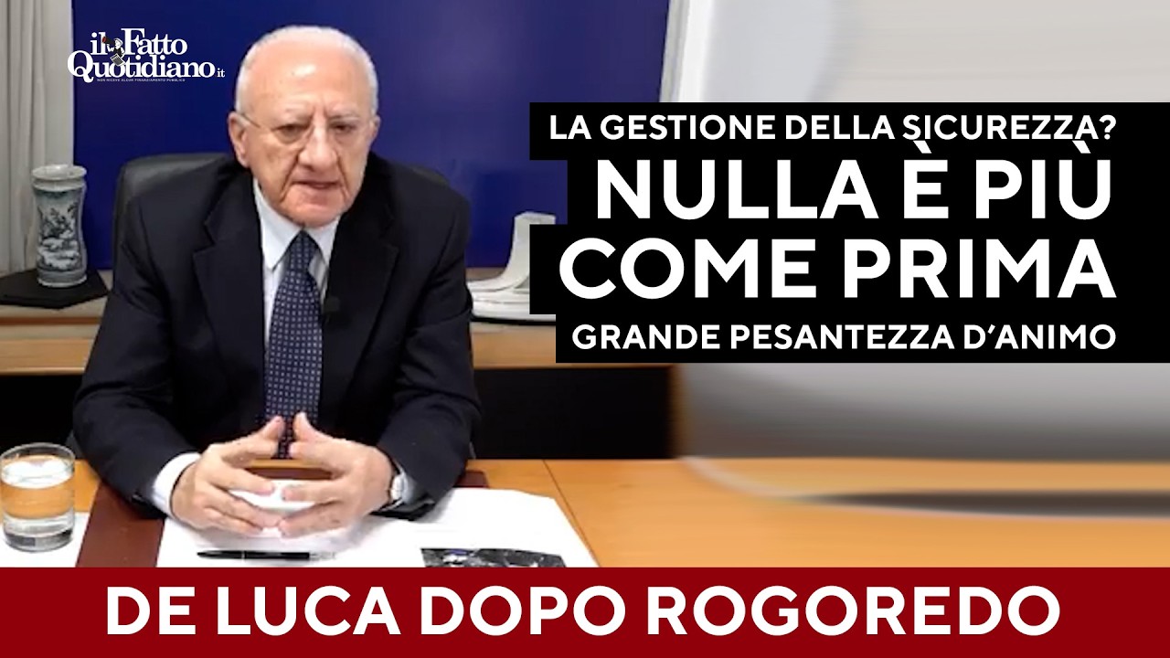 Rogoredo, De Luca: "Nulla è più come prima"