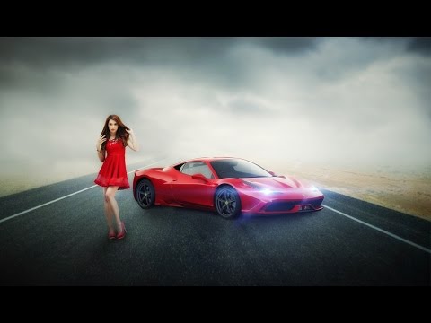 Neon Glow Effect Portrait Photoshop Tutorial