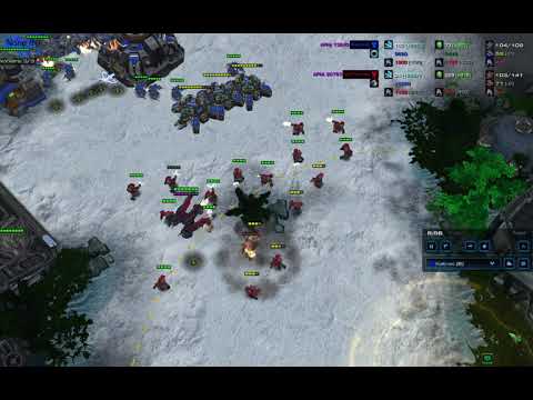 VeTerran's Marines vs Siege Tank Line - Bot AI - Starcraft 2