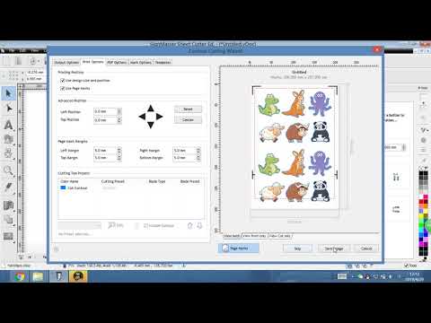 how to setup print and cut on signmaster