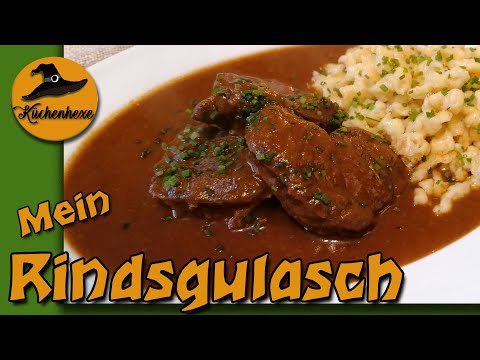 Mein Rindsgulasch   mit Spatzln