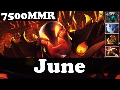 Dota 2 - June 7500 MMR Plays Ember Spirit - 2 Games - Ranked Match Gameplay