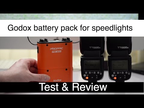 Godox PB960 Battery Pack for speedlight flash , test & review Using TT685 flash