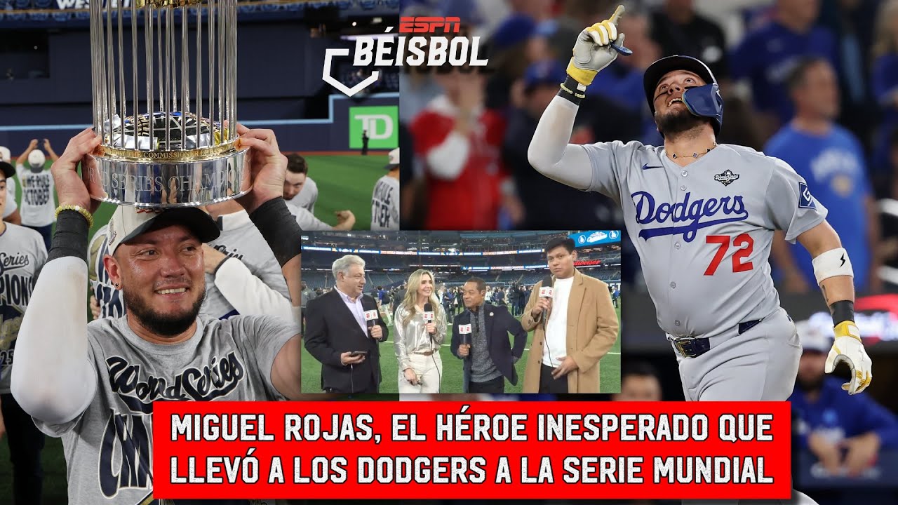 MIGUEL ROJAS fue el HÉROE INESPERADO de los DODGERS para GANAR la SERIE MUNDIAL | ESPN Beisbol