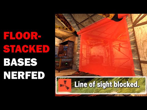 RUST Floor Stacked Bases Nerfed