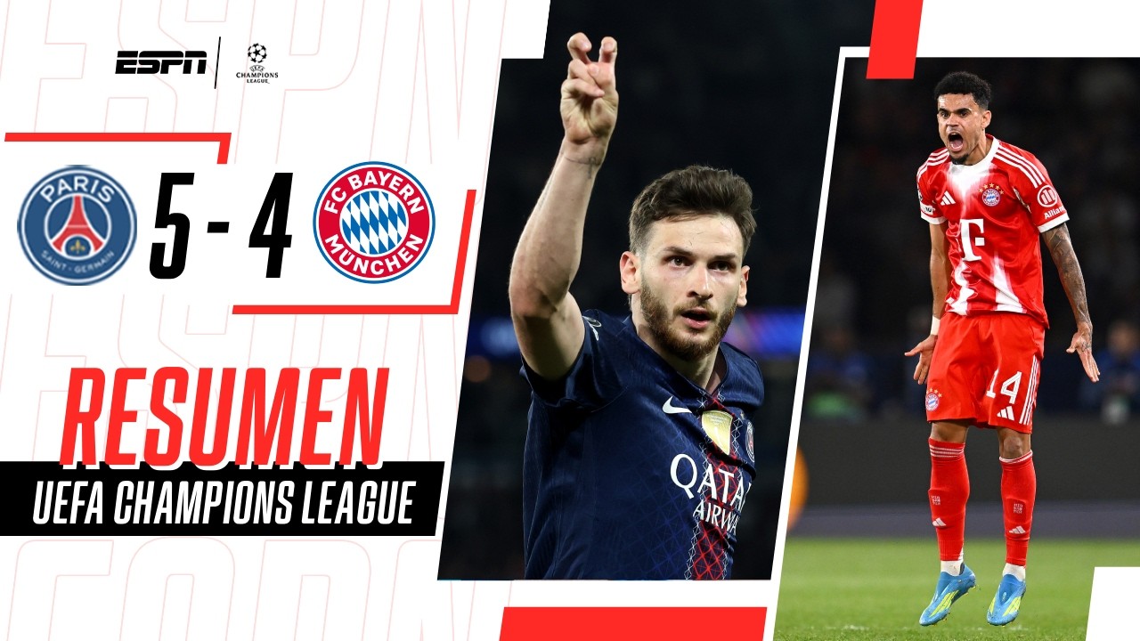 ¿EL MEJOR PARTIDO DE LA HISTORIA DE LA CHAMPIONS LEAGUE? | PSG 5-4 Bayern Munich | RESUMEN