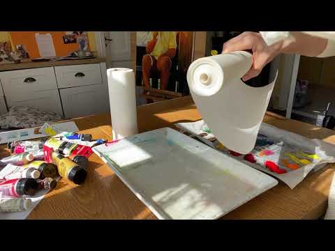 Hvordan holde Akrylmalingen fuktig.