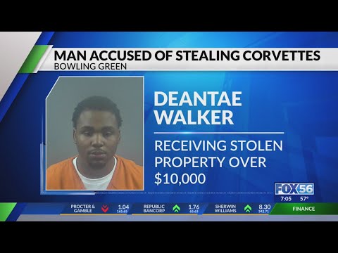 1 charged in connection with 8 stolen Corvettes from Bowling Green plant