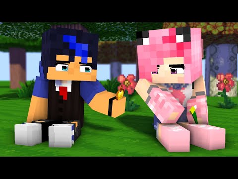 LOVE ME OR NOT FIRST MEET ME TOO SCHOOL EIN AND KC - MINECRAFT ANIMATION #shorts