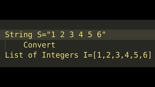 Convert String to List of Integers in Python  (One Liner Code)