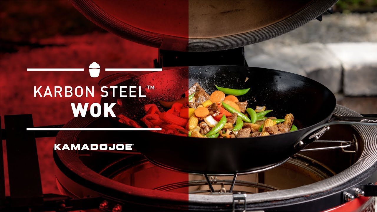Kamado Joe Kamado Joe® Karbon Steel™ Carbon Steel Wok for Classic Joe™ and Big Joe™ Grills — Product Overview
