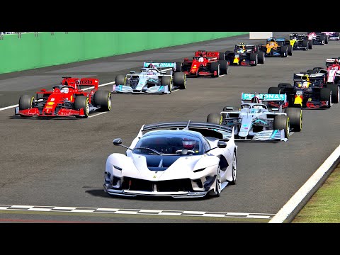 F1 2020 Cars vs Ferrari FXX-K EVO at Monza