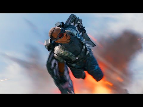 Falcon vs Quinjet - Captain America: The Winter Soldier (2014) Movie Clip HD
