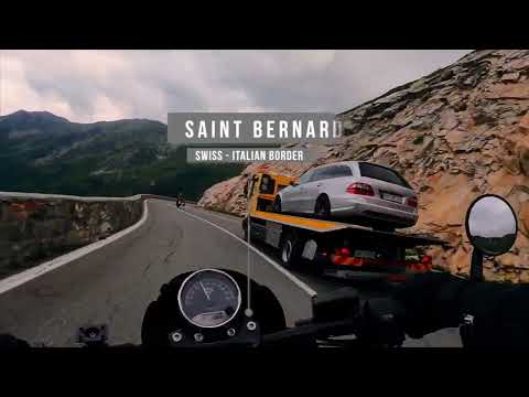 Best motorcycle routes in Europe. Swiss mountain passes - Great st bernard