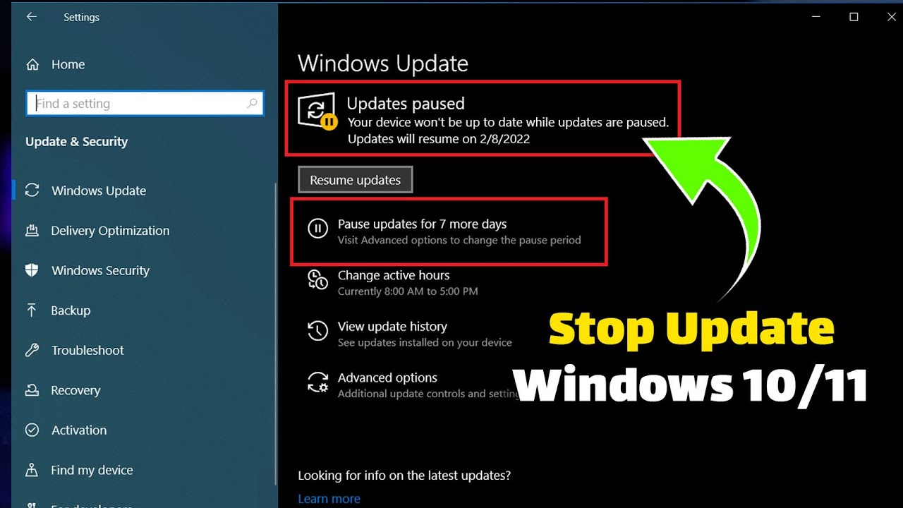 Permanently | Disable Windows Update Windows 10/11 (2025)