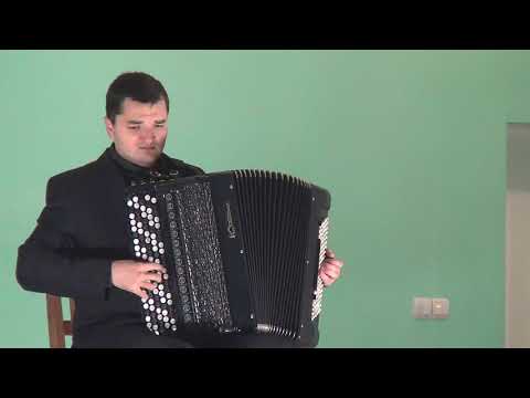 И.С.Бах - Прелюдия и Фуга Си минор - исполняет Роман Беляев (баян)