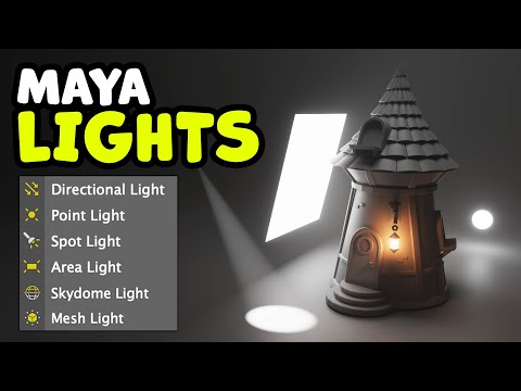 Maya Lighting Beginner Guide 2025 - Introduction to Arnold Lighting + Bloom, Fog, Depth of Field
