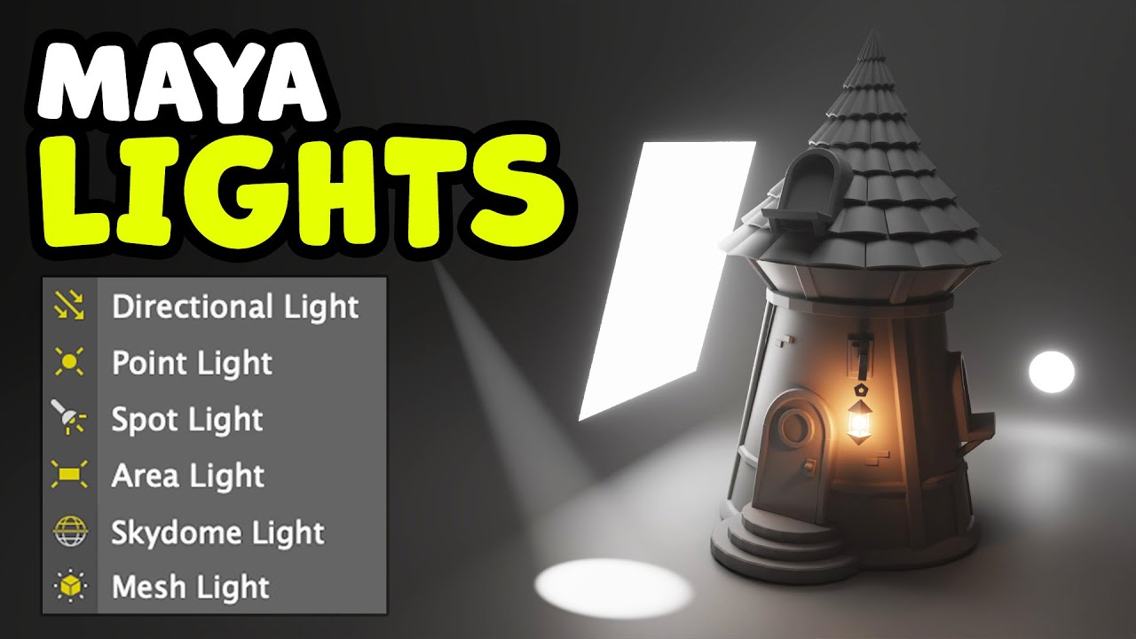 Maya Lighting Beginner Guide 2025 - Introduction to Arnold Lighting + Bloom, Fog, Depth of Field