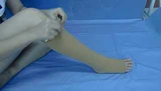 วิธีสวมถุงน่องน้ำเหลือง