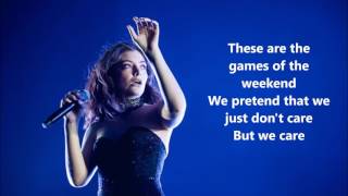 Lorde - Sober lyrics