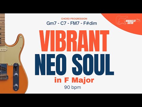 Vibrant Neo Soul in F Major l Guitar Backing Track