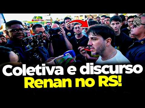 COLETIVA e DISCURSO do RENAN SANTOS em PASSO FUNDO!