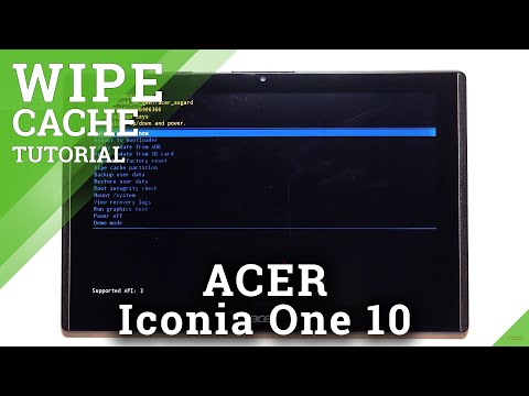 How to Wipe Cache Partition in ACER Iconia One 10 – Reset Temporary Cache Files
