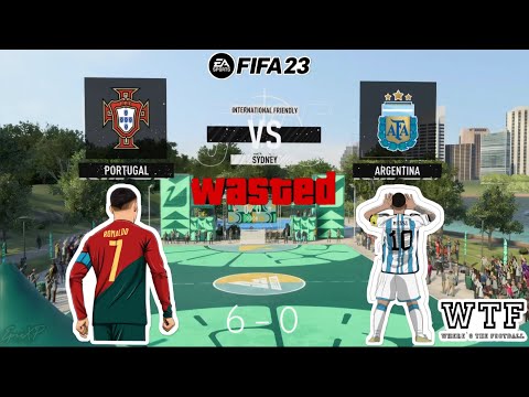 "Ronaldo Destroys Messi’s Argentina 6-0 in Volta FIFA 23 🔥🐐 | Street Football Masterclass!"