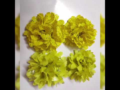 Flowers Making With Plastic Carry Bags / DIY Carry Bags Re Use Ideas / Paromita's World