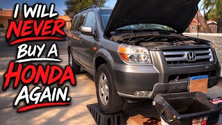HONDA PILOT P0340 TIMING BELT! Camshaft Sensor Position A Circuit Bank 1 or Single Sensor