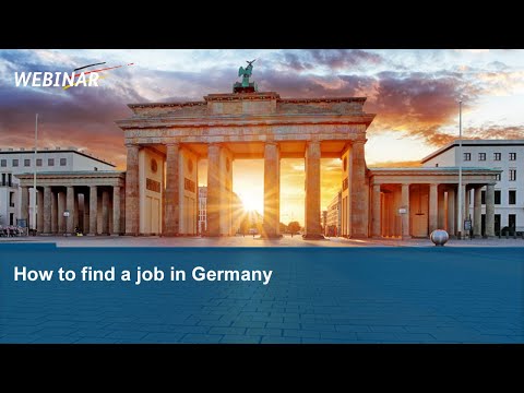 Webinar: How to find a job in Germany